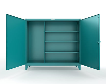 Extreme Duty 12 GA Janitorial Cabinet with 3 Shelves - 72 In. W x 24 In. D x 66 In. H - 65-BC-243-5021