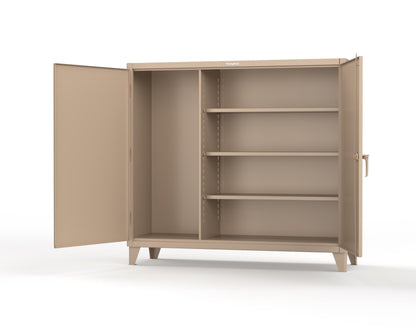Extreme Duty 12 GA Janitorial Cabinet with 3 Shelves - 72 In. W x 24 In. D x 66 In. H - 65-BC-243-1019