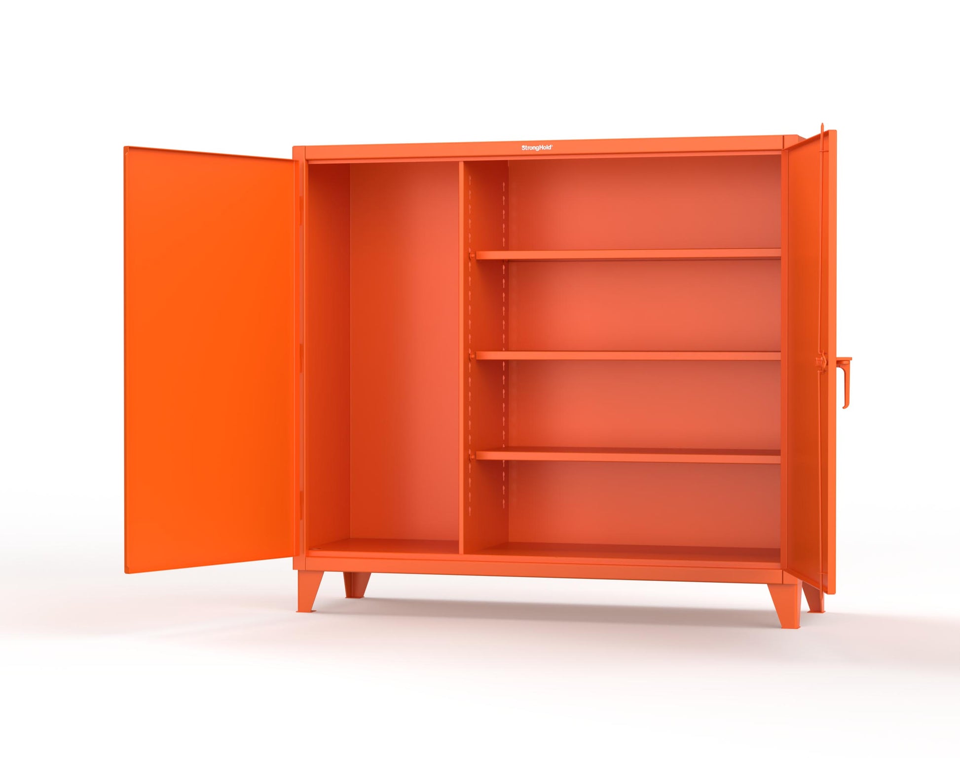 Extreme Duty 12 GA Janitorial Cabinet with 3 Shelves - 72 In. W x 24 In. D x 66 In. H - 65-BC-243-2009