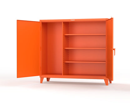 Extreme Duty 12 GA Janitorial Cabinet with 3 Shelves - 72 In. W x 24 In. D x 66 In. H - 65-BC-243-2009