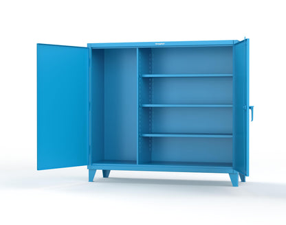 Extreme Duty 12 GA Janitorial Cabinet with 3 Shelves - 72 In. W x 24 In. D x 66 In. H - 65-BC-243-5012