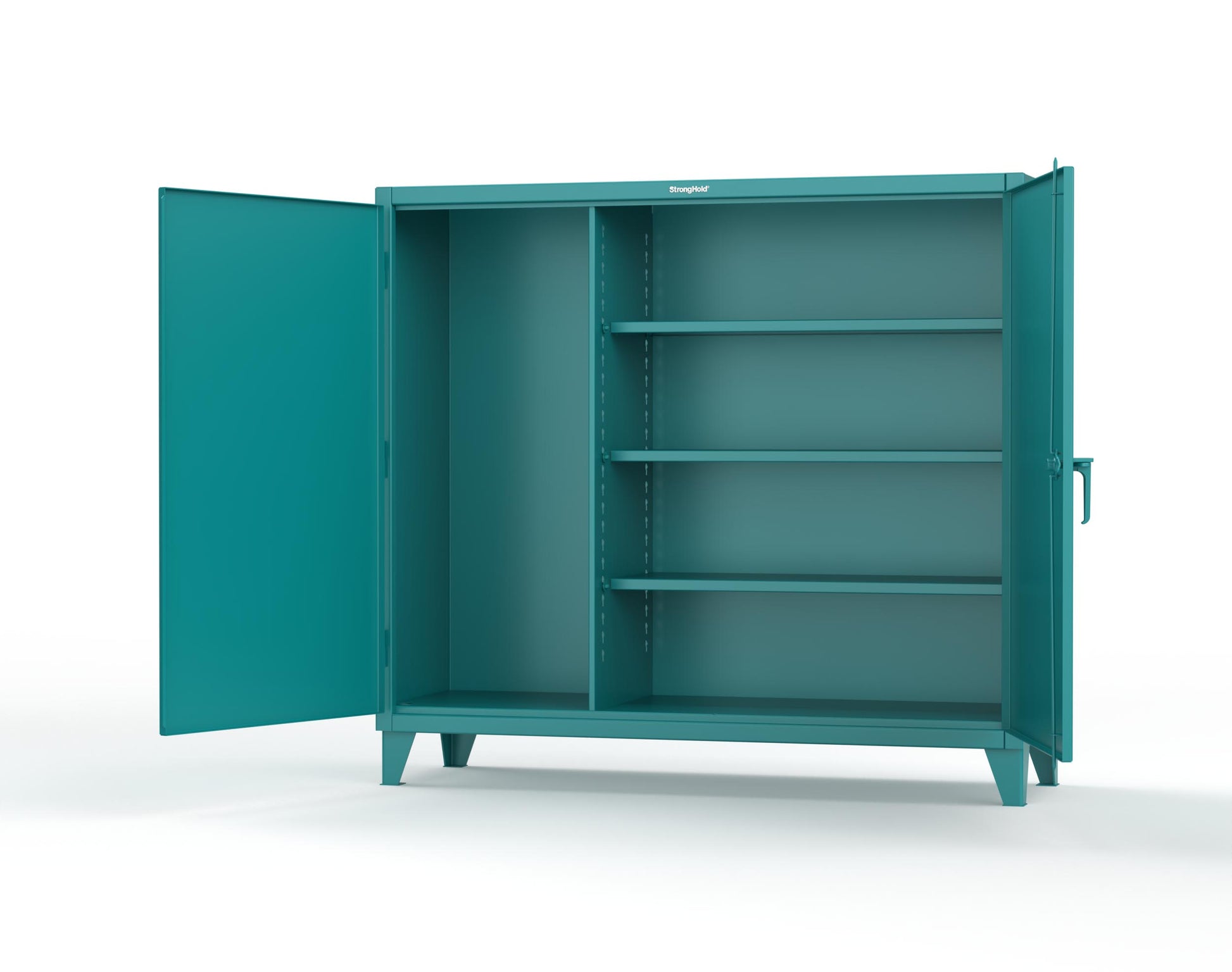 Extreme Duty 12 GA Janitorial Cabinet with 3 Shelves - 72 In. W x 24 In. D x 66 In. H - 65-BC-243-5021