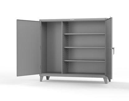 Extreme Duty 12 GA Janitorial Cabinet with 3 Shelves - 72 In. W x 24 In. D x 66 In. H - 65-BC-243-7037