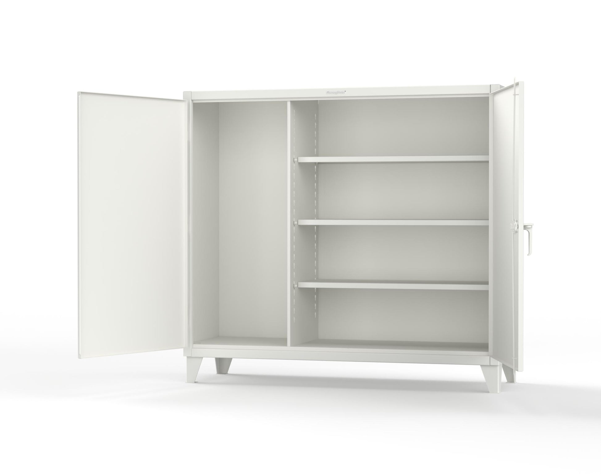 Extreme Duty 12 GA Janitorial Cabinet with 3 Shelves - 72 In. W x 24 In. D x 66 In. H - 65-BC-243-9003