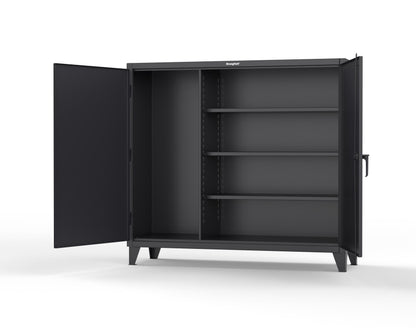 Extreme Duty 12 GA Janitorial Cabinet with 3 Shelves - 72 In. W x 24 In. D x 66 In. H - 65-BC-243-9005