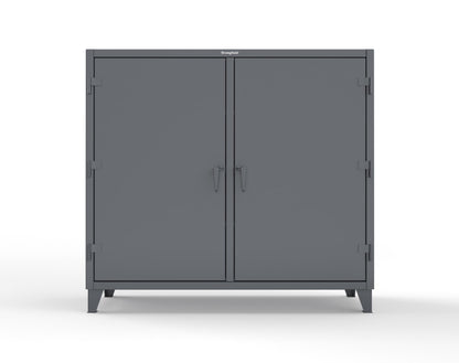 Extreme Duty 12 GA Double Shift Cabinet with 6 Shelves - 72 In. W x 24 In. D x 66 In. H - 65-DS-246-7024