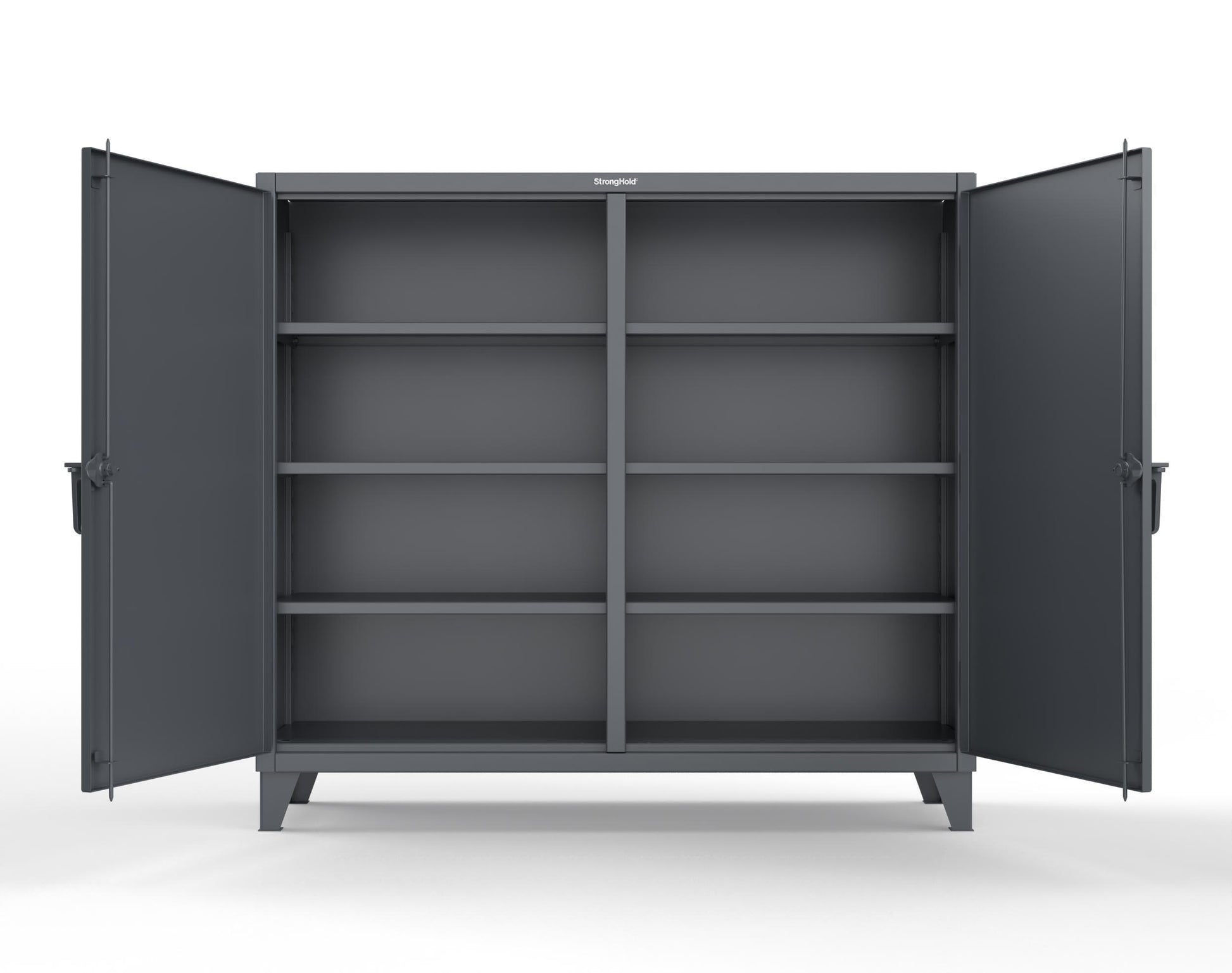 Extreme Duty 12 GA Double Shift Cabinet with 6 Shelves - 72 In. W x 24 In. D x 66 In. H - 65-DS-246-7024