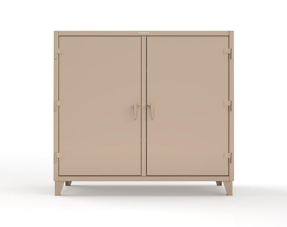 Extreme Duty 12 GA Double Shift Cabinet with 6 Shelves - 72 In. W x 24 In. D x 66 In. H - 65-DS-246-1019