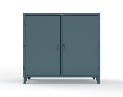 Extreme Duty 12 GA Double Shift Cabinet with 6 Shelves - 72 In. W x 24 In. D x 66 In. H - 65-DS-246-5001