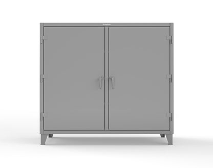Extreme Duty 12 GA Double Shift Cabinet with 6 Shelves - 72 In. W x 24 In. D x 66 In. H - 65-DS-246-7037