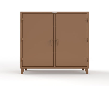 Extreme Duty 12 GA Double Shift Cabinet with 6 Shelves - 72 In. W x 24 In. D x 66 In. H - 65-DS-246-8008