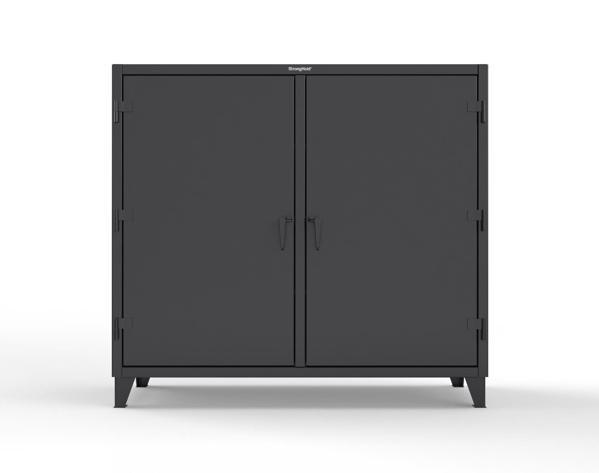 Extreme Duty 12 GA Double Shift Cabinet with 6 Shelves - 72 In. W x 24 In. D x 66 In. H - 65-DS-246-9005