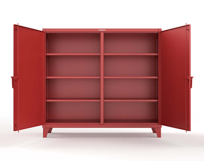 Extreme Duty 12 GA Double Shift Cabinet with 6 Shelves - 72 In. W x 24 In. D x 66 In. H - 65-DS-246-3001