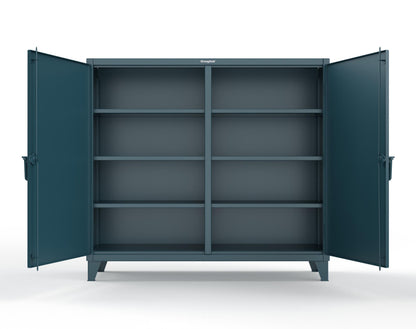 Extreme Duty 12 GA Double Shift Cabinet with 6 Shelves - 72 In. W x 24 In. D x 66 In. H - 65-DS-246-5001
