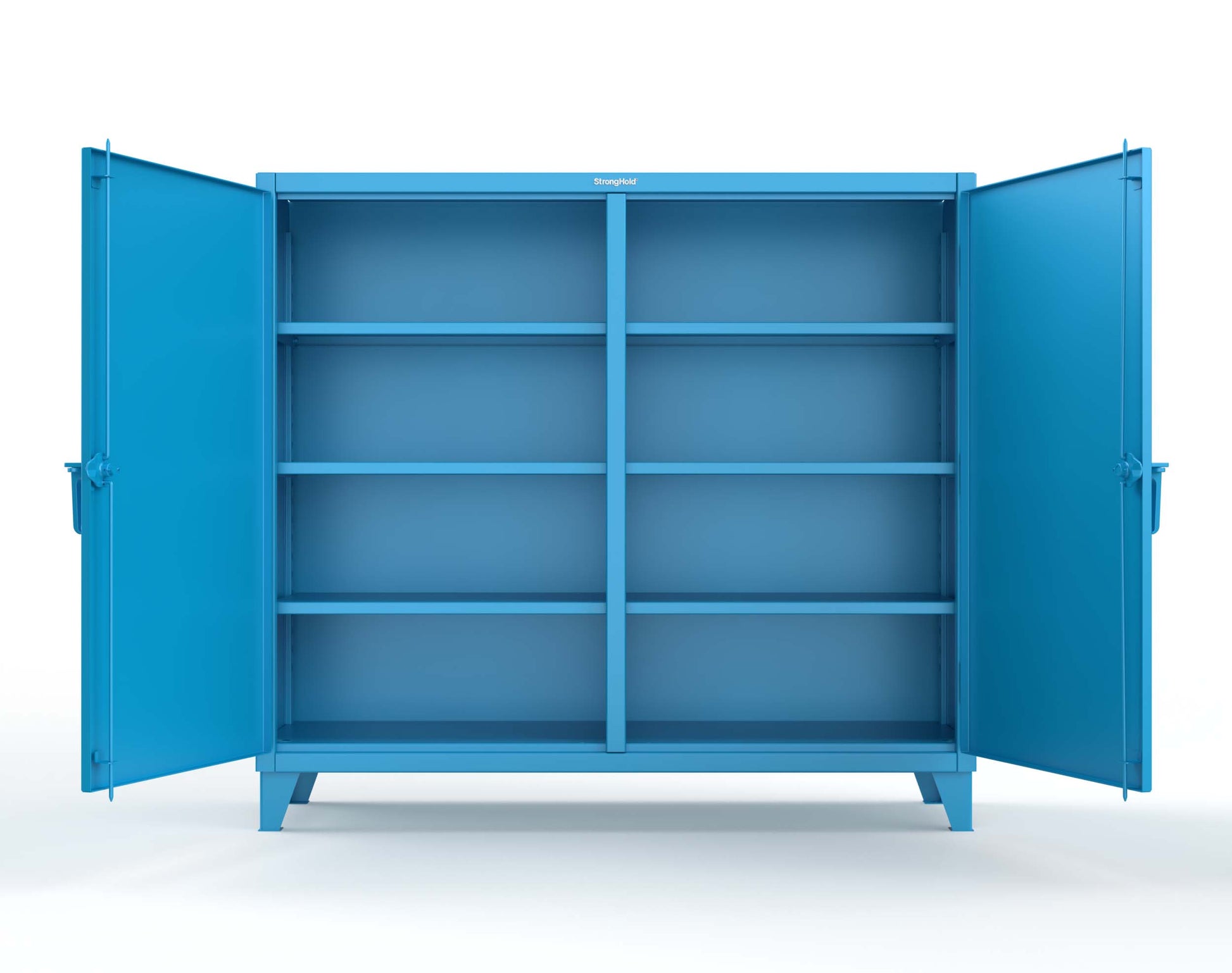 Extreme Duty 12 GA Double Shift Cabinet with 6 Shelves - 72 In. W x 24 In. D x 66 In. H - 65-DS-246-5012