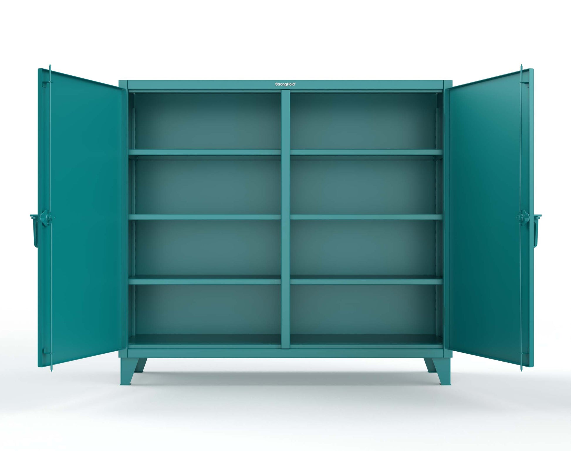 Extreme Duty 12 GA Double Shift Cabinet with 6 Shelves - 72 In. W x 24 In. D x 66 In. H - 65-DS-246-5021