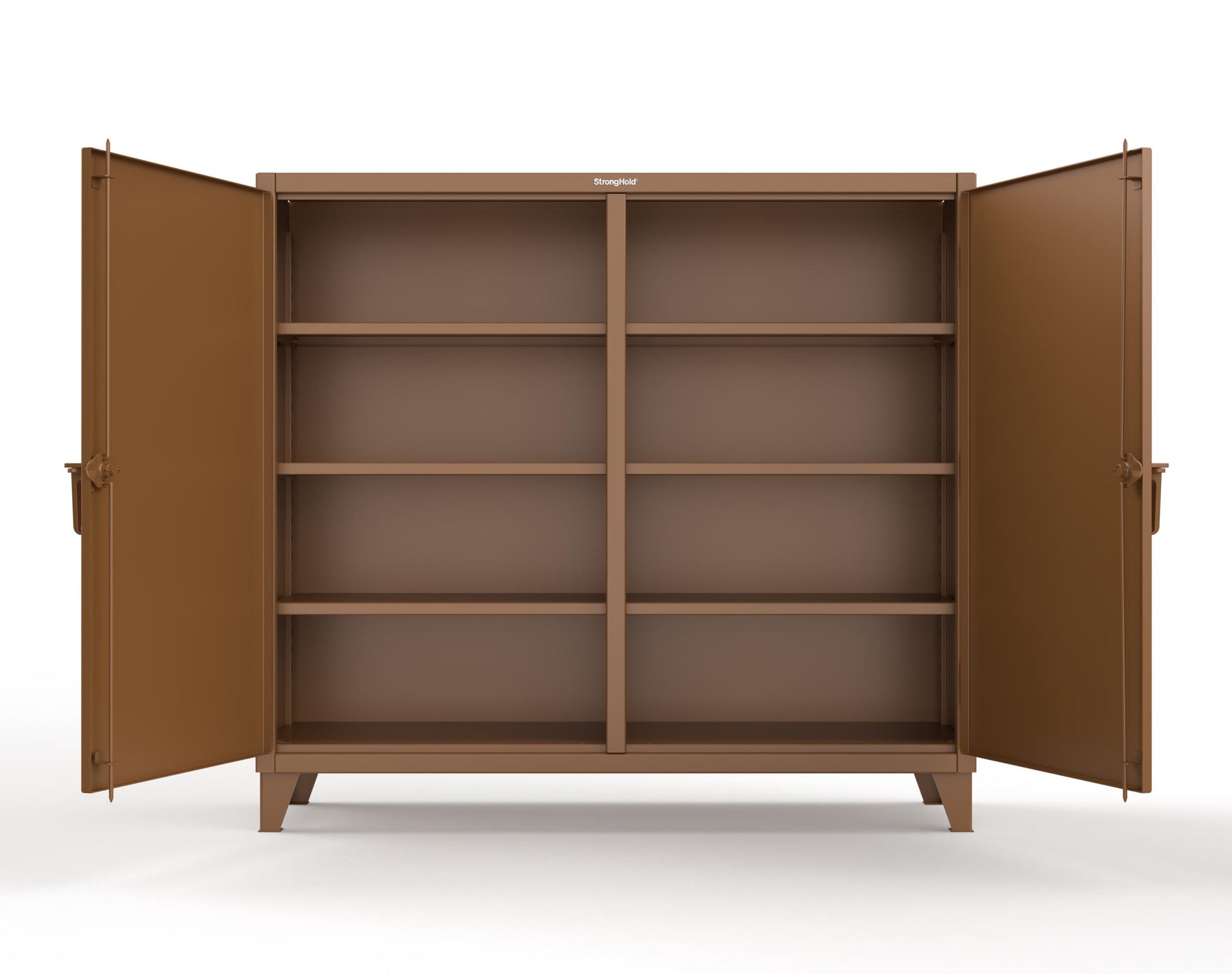Extreme Duty 12 GA Double Shift Cabinet with 6 Shelves - 72 In. W x 24 In. D x 66 In. H - 65-DS-246-8008
