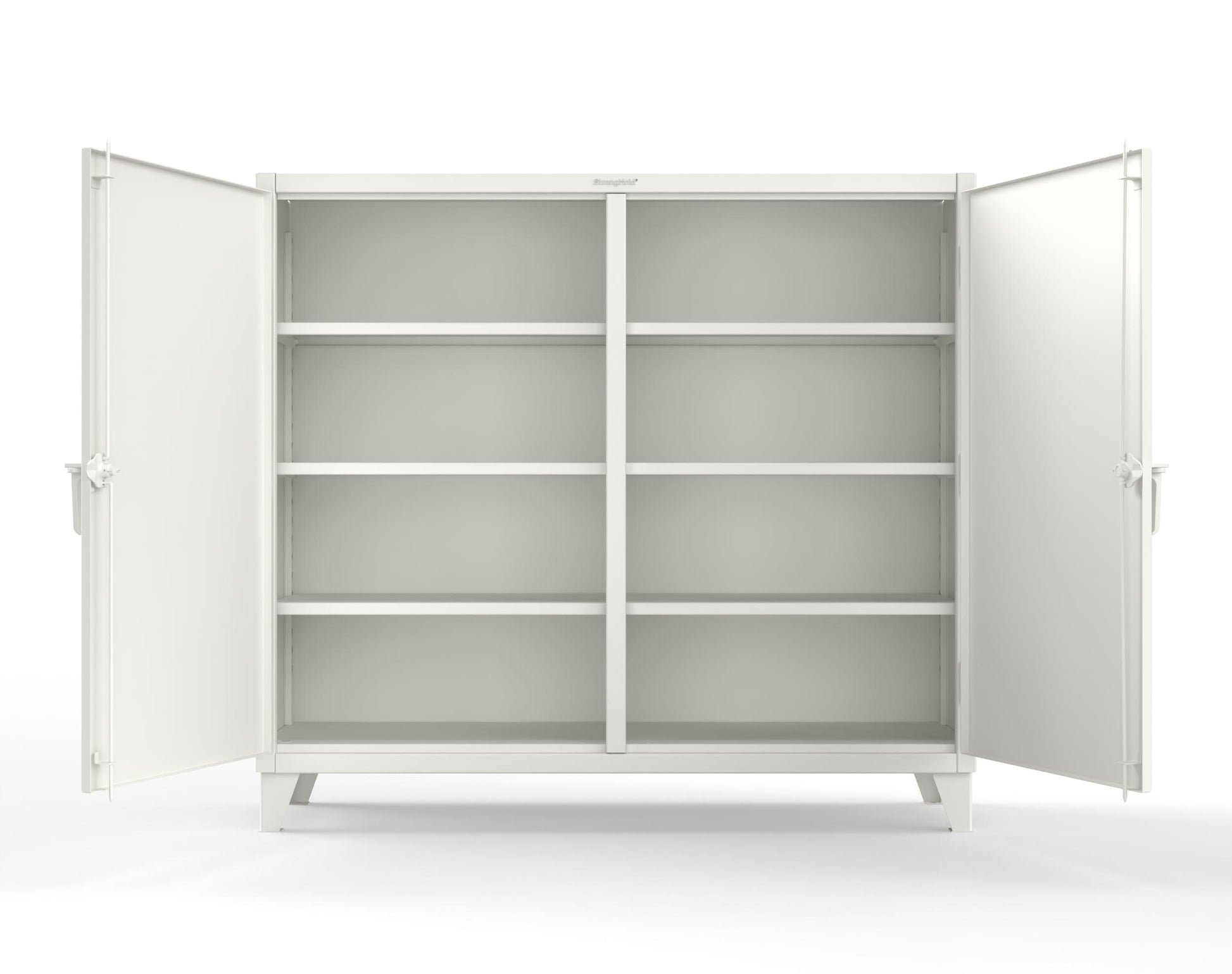 Extreme Duty 12 GA Double Shift Cabinet with 6 Shelves - 72 In. W x 24 In. D x 66 In. H - 65-DS-246-9003