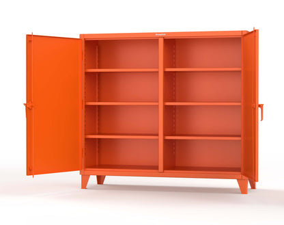 Extreme Duty 12 GA Double Shift Cabinet with 6 Shelves - 72 In. W x 24 In. D x 66 In. H - 65-DS-246-2009