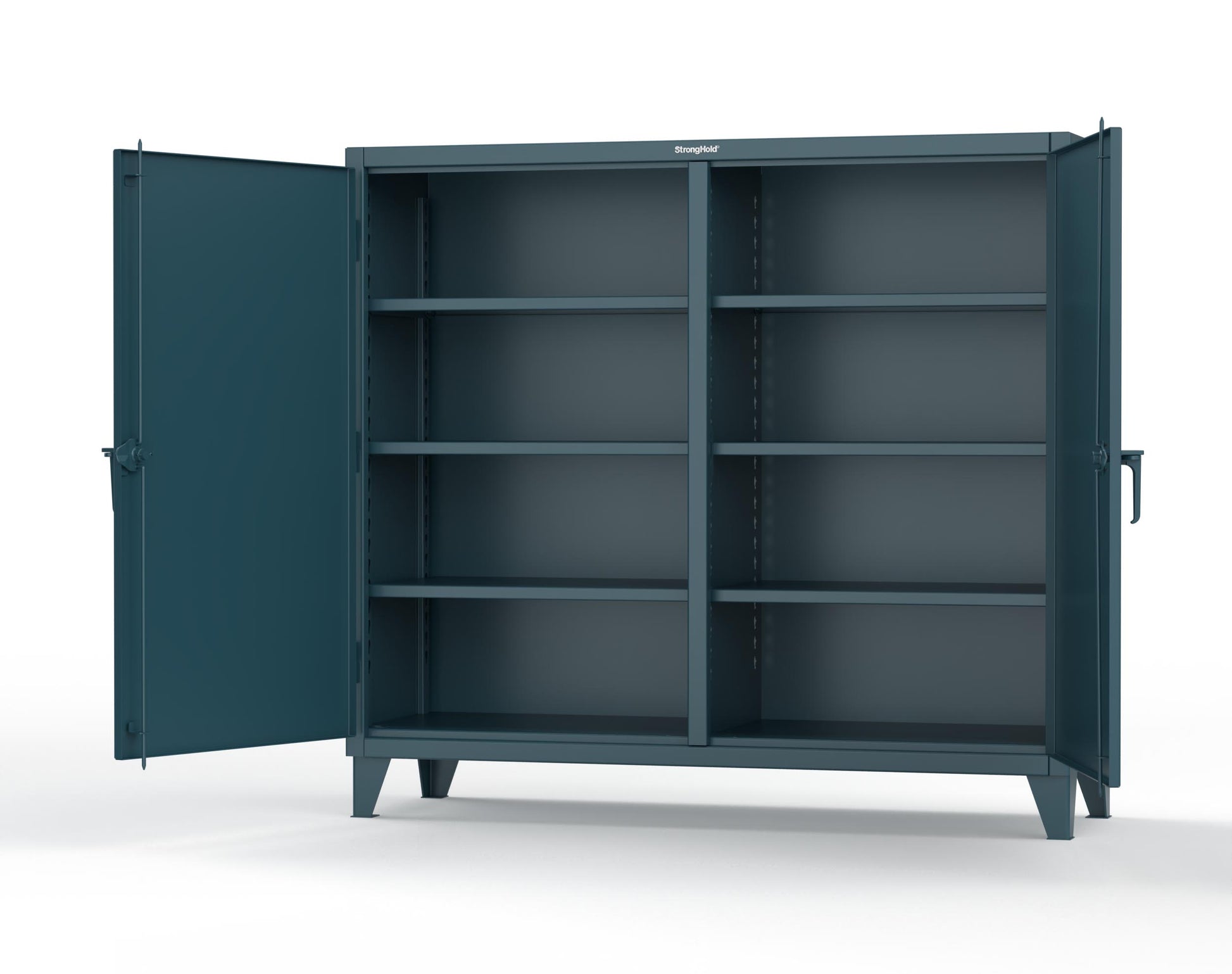 Extreme Duty 12 GA Double Shift Cabinet with 6 Shelves - 72 In. W x 24 In. D x 66 In. H - 65-DS-246-5001