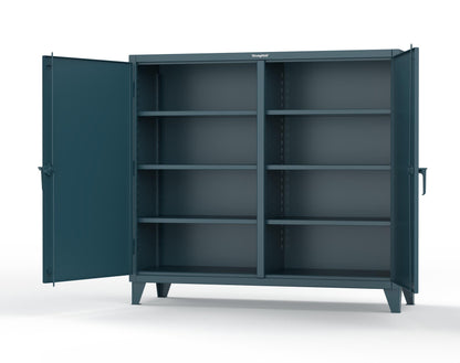 Extreme Duty 12 GA Double Shift Cabinet with 6 Shelves - 72 In. W x 24 In. D x 66 In. H - 65-DS-246-5001