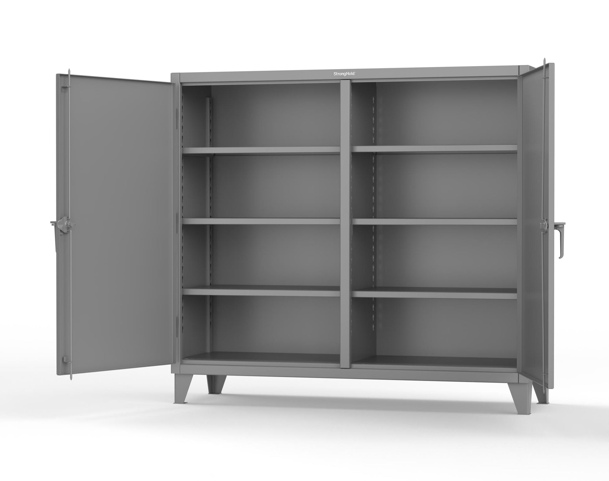 Extreme Duty 12 GA Double Shift Cabinet with 6 Shelves - 72 In. W x 24 In. D x 66 In. H - 65-DS-246-7037