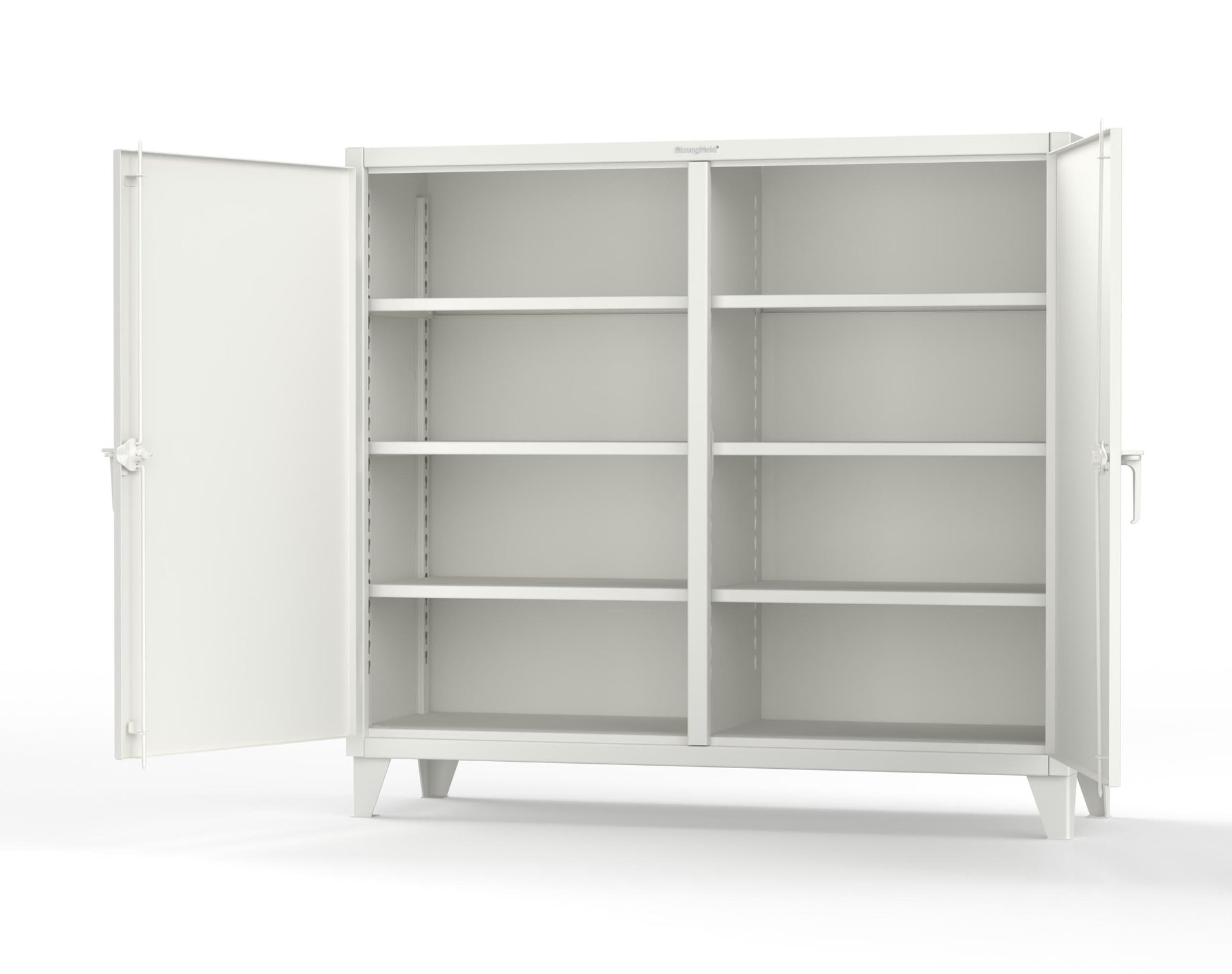 Extreme Duty 12 GA Double Shift Cabinet with 6 Shelves - 72 In. W x 24 In. D x 66 In. H - 65-DS-246-9003