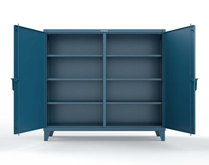 Extreme Duty 12 GA Double Shift Cabinet with 6 Shelves - 72 In. W x 24 In. D x 66 In. H - 65-DS-246-5001