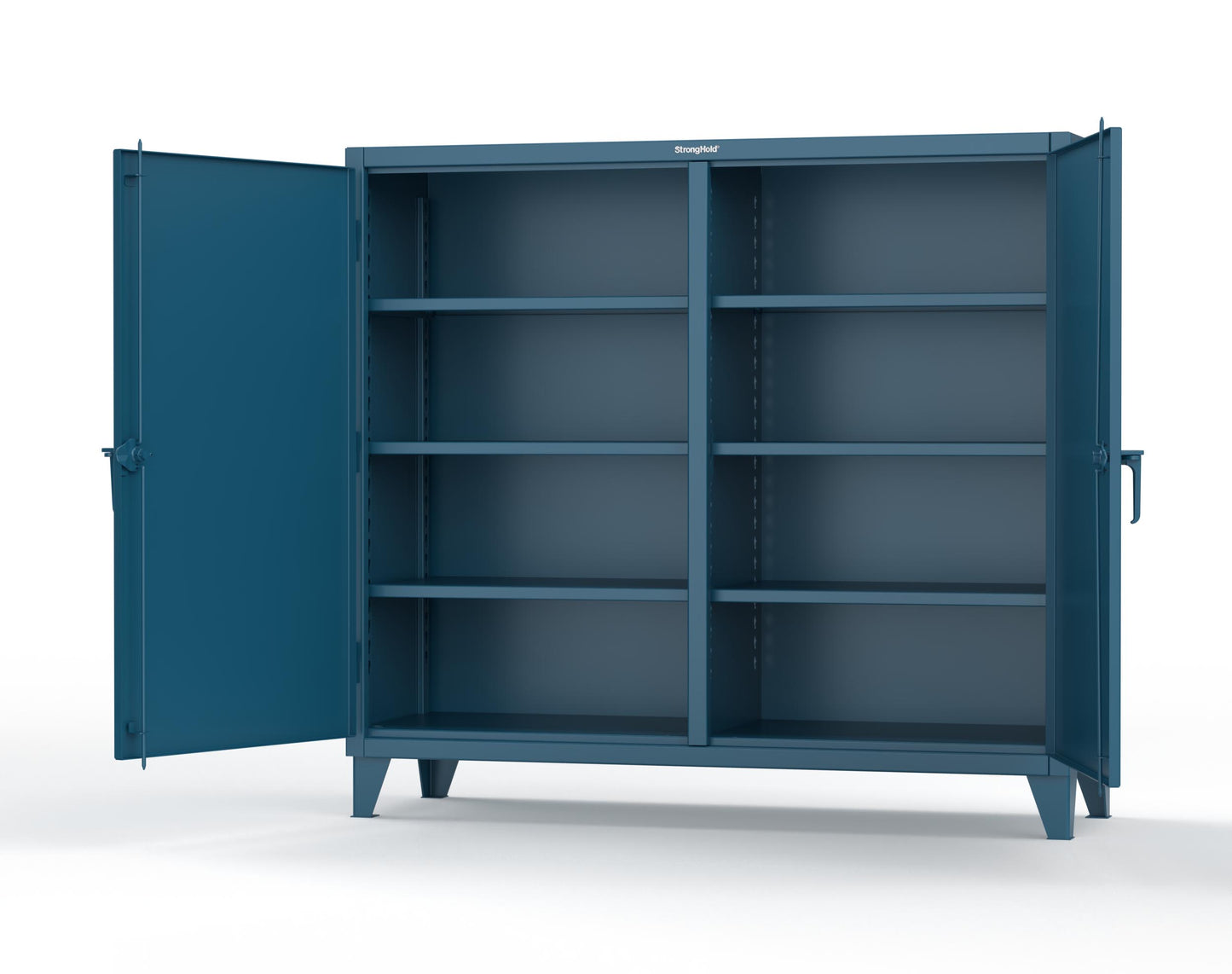 Extreme Duty 12 GA Double Shift Cabinet with 6 Shelves - 72 In. W x 24 In. D x 66 In. H - 65-DS-246-5001