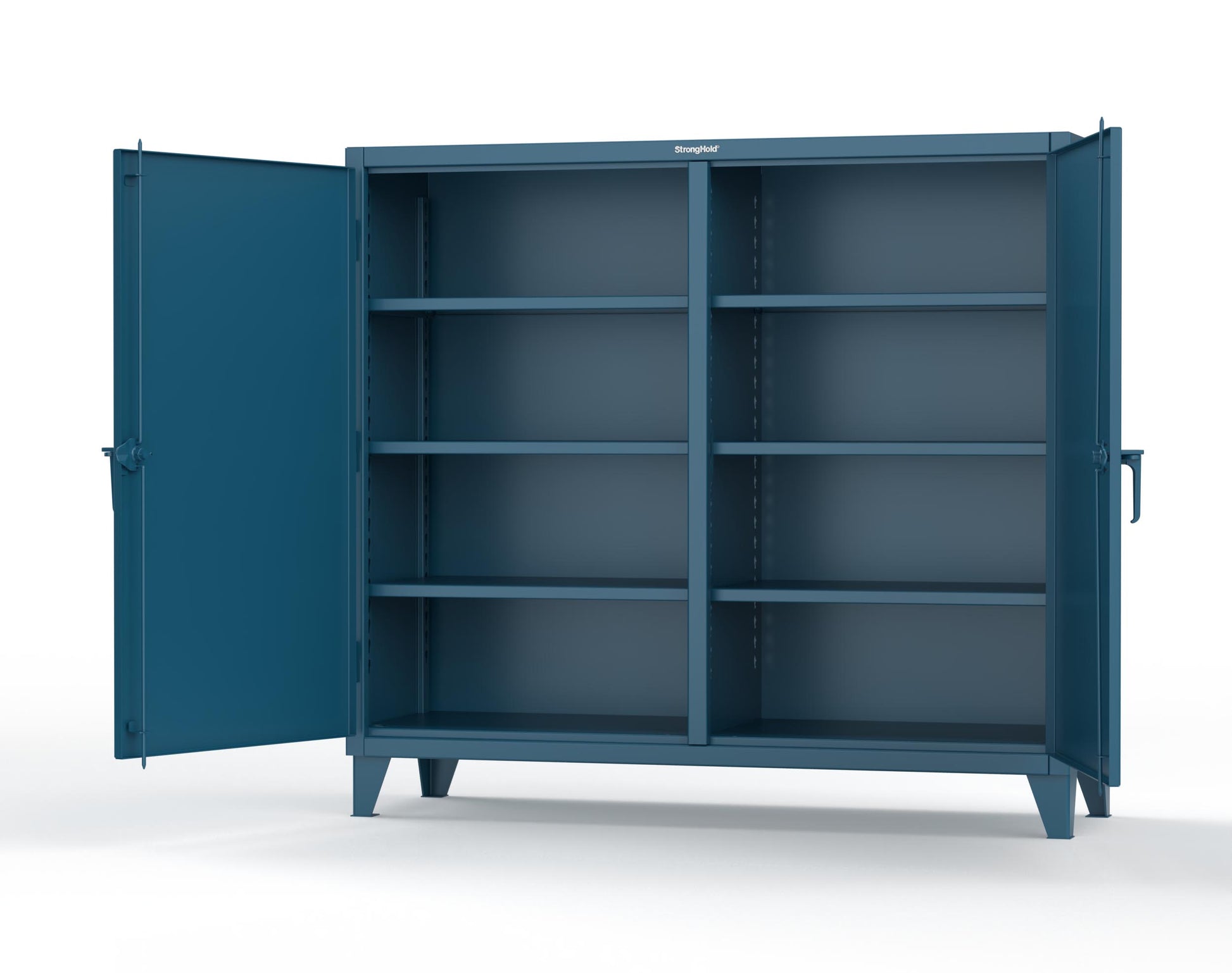 Extreme Duty 12 GA Double Shift Cabinet with 6 Shelves - 72 In. W x 24 In. D x 66 In. H - 65-DS-246-5001