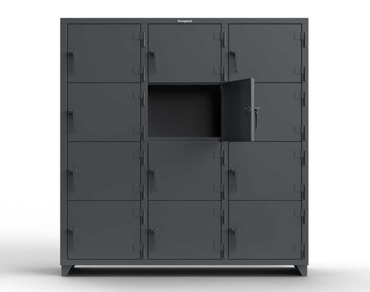 14 GA 4-Tier Locker - 12 Compartments