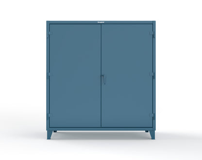 Extreme Duty 12 GA Rigging Cabinet with 24 Hooks - 72 In. W x 24 In. D x 78 In. H - 66-240-24-5001