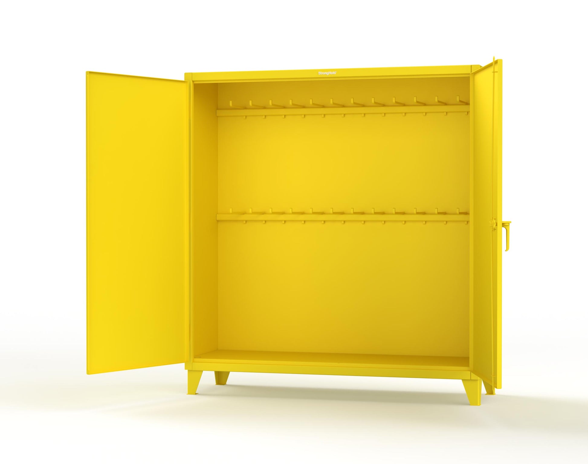 Extreme Duty 12 GA Rigging Cabinet with 24 Hooks - 72 In. W x 24 In. D x 78 In. H - 66-240-24-1021