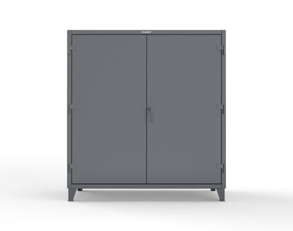 Extreme Duty 12 GA Cabinet with 4 Shelves - 72 In. W x 24 In. D x 78 In. H - 66-244-7024