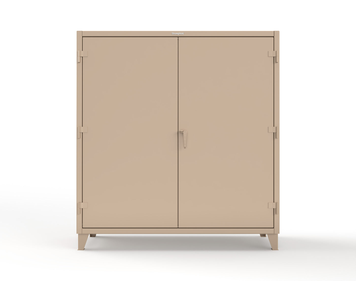 Extreme Duty 12 GA Cabinet with 6 Shelves, Shelf Dividers - 72 In. W x 24 In. D x 78 In. H - 66-246PH-42VD-1019