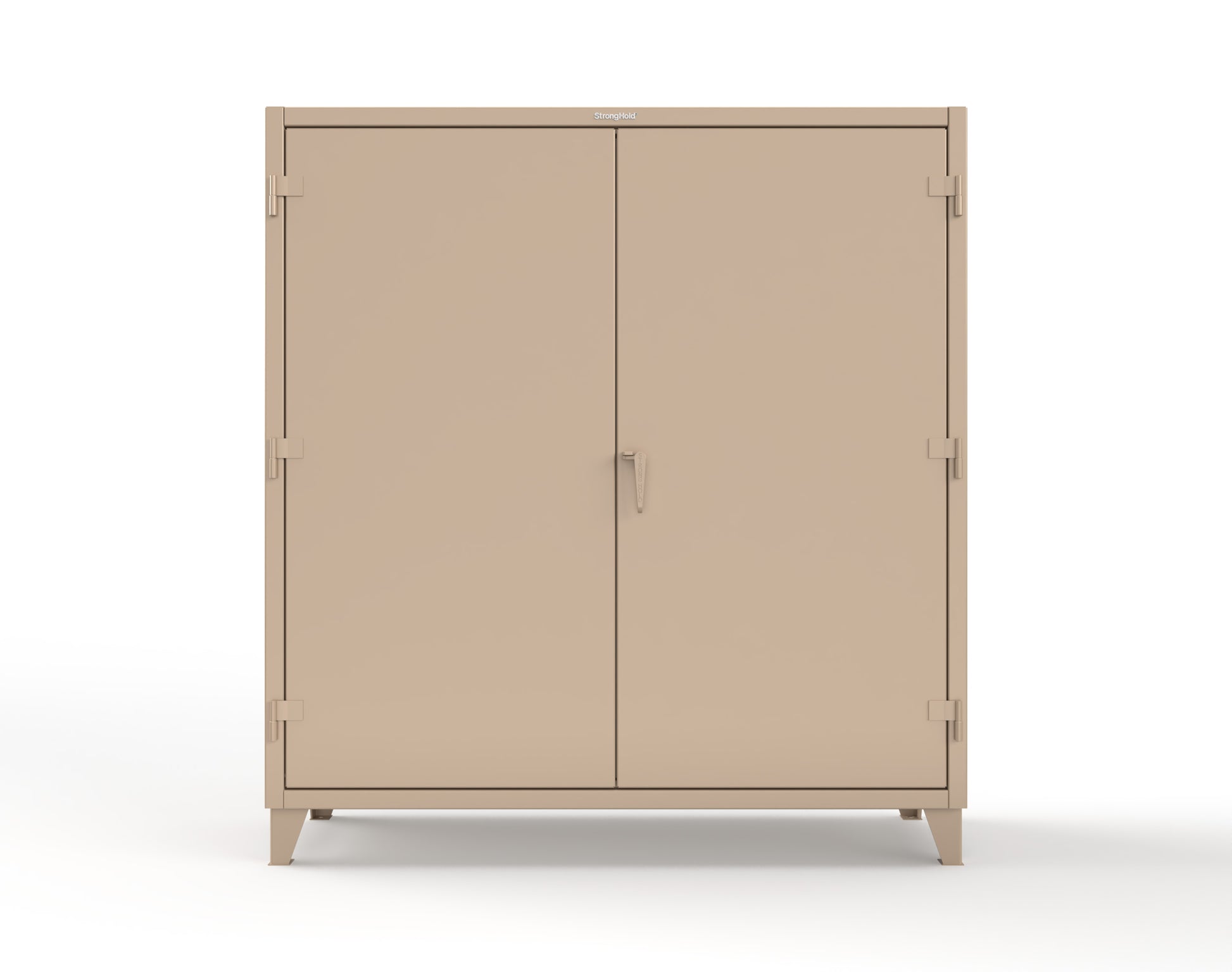 Extreme Duty 12 GA Cabinet with 6 Shelves, Shelf Dividers - 72 In. W x 24 In. D x 78 In. H - 66-246PH-42VD-1019