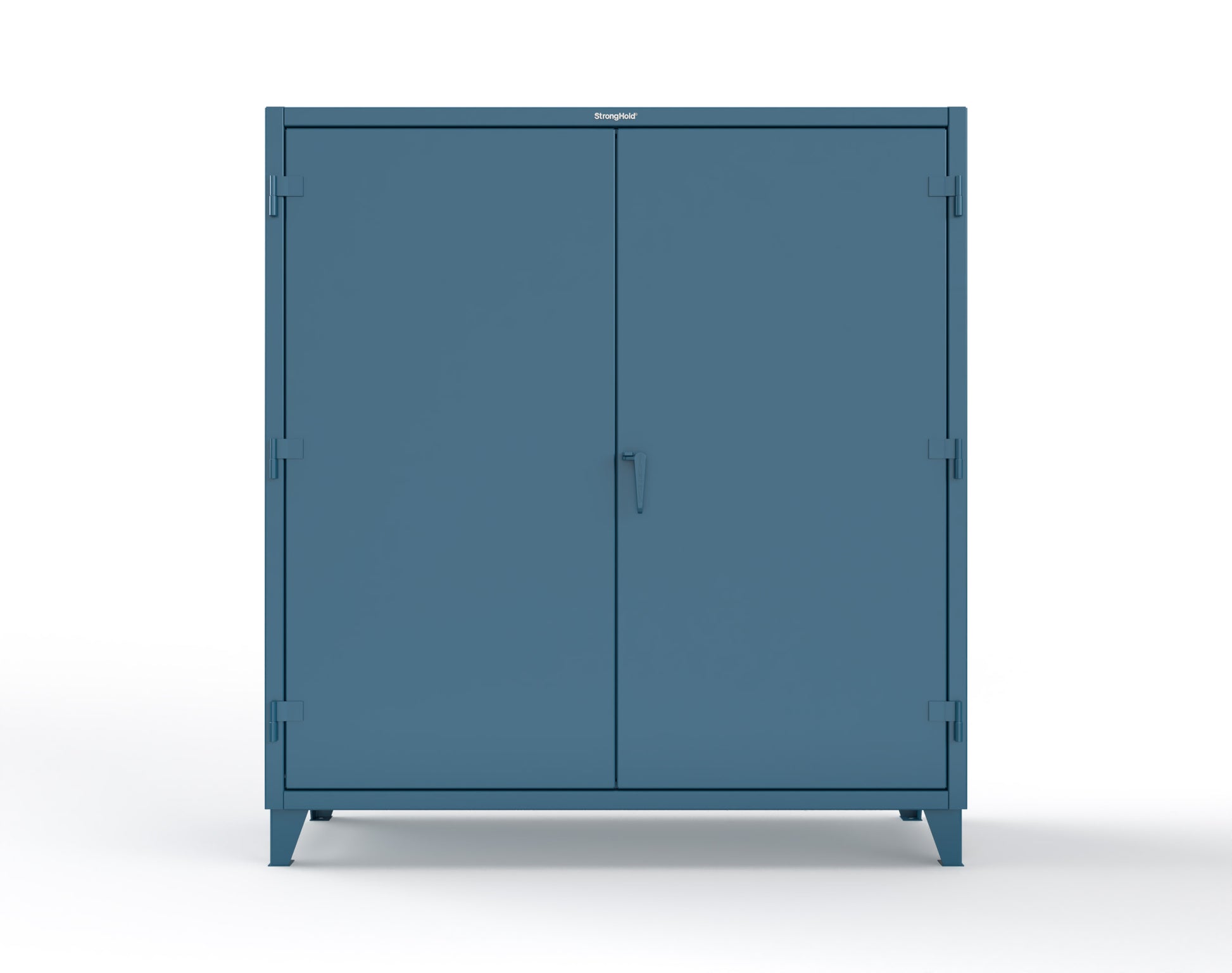 Extreme Duty 12 GA Cabinet with 6 Shelves, Shelf Dividers - 72 In. W x 24 In. D x 78 In. H - 66-246PH-42VD-5001