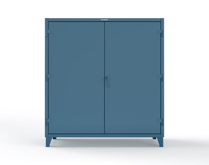 Extreme Duty 12 GA Cabinet with 6 Shelves, Shelf Dividers - 72 In. W x 24 In. D x 78 In. H - 66-246PH-42VD-5001