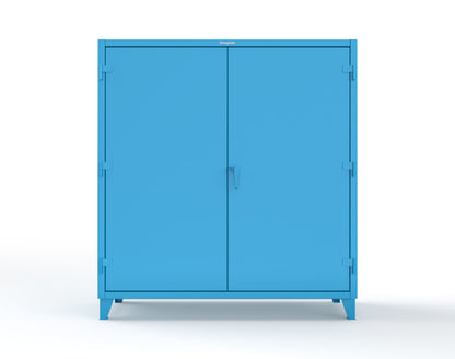 Extreme Duty 12 GA Cabinet with 6 Shelves, Shelf Dividers - 72 In. W x 24 In. D x 78 In. H - 66-246PH-42VD-5012