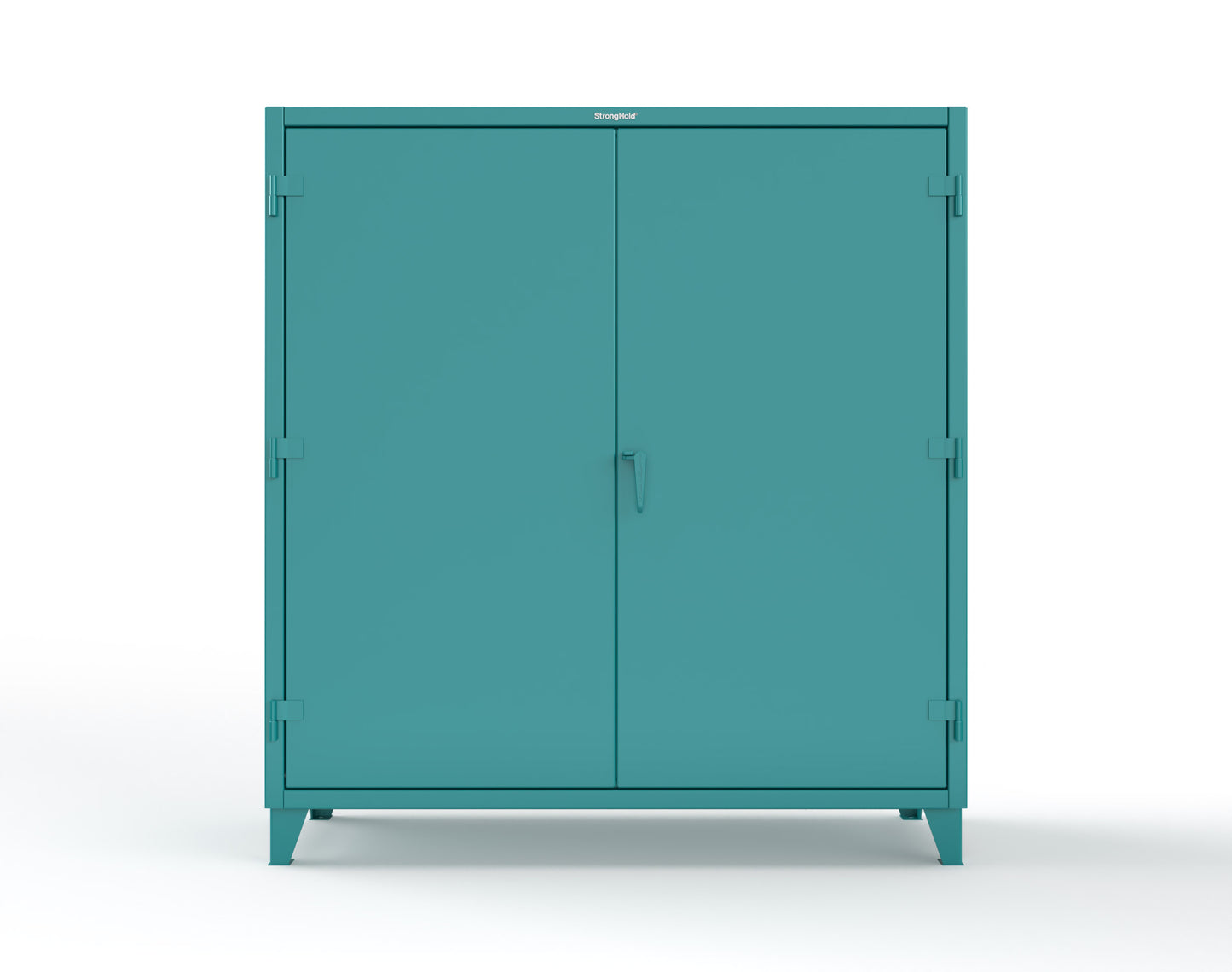 Extreme Duty 12 GA Cabinet with 6 Shelves, Shelf Dividers - 72 In. W x 24 In. D x 78 In. H - 66-246PH-42VD-5021