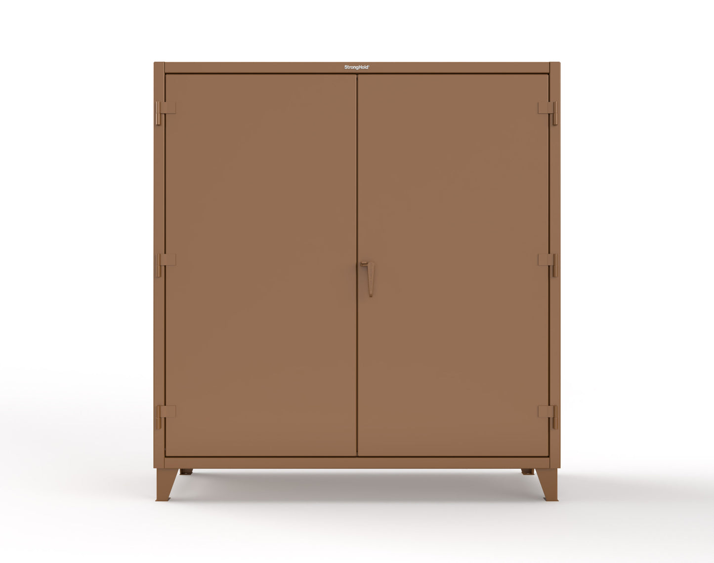 Extreme Duty 12 GA Cabinet with 6 Shelves, Shelf Dividers - 72 In. W x 24 In. D x 78 In. H - 66-246PH-42VD-8008