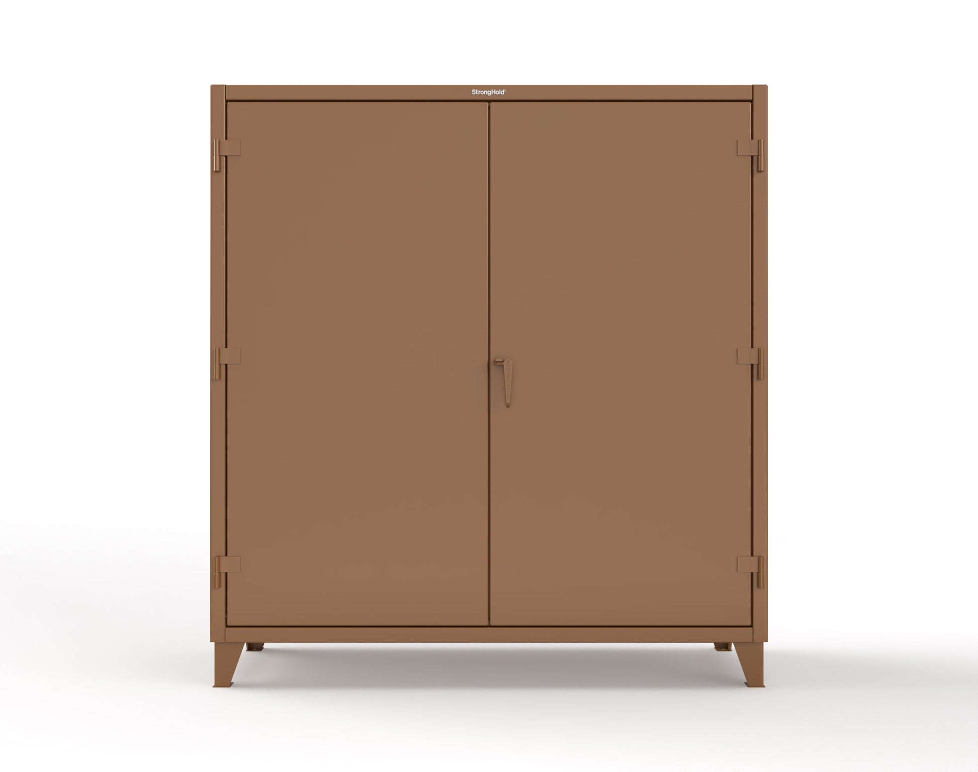 Extreme Duty 12 GA Cabinet with 6 Shelves, Shelf Dividers - 72 In. W x 24 In. D x 78 In. H - 66-246PH-42VD-8008
