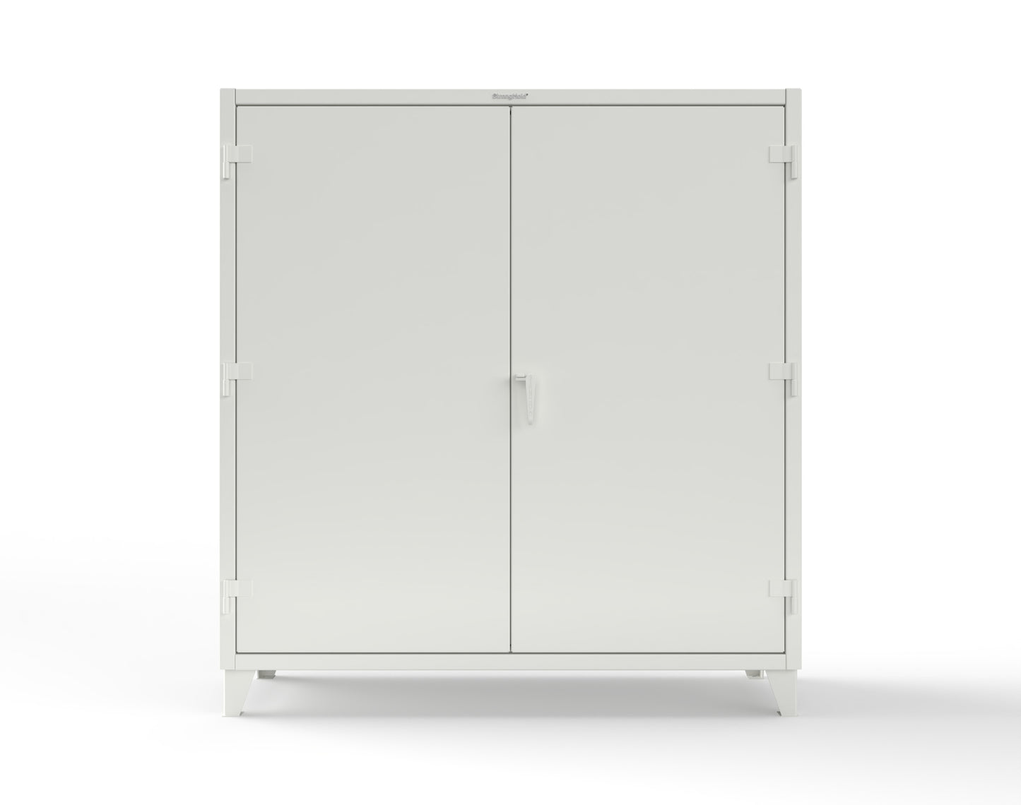 Extreme Duty 12 GA Cabinet with 6 Shelves, Shelf Dividers - 72 In. W x 24 In. D x 78 In. H - 66-246PH-42VD-9003
