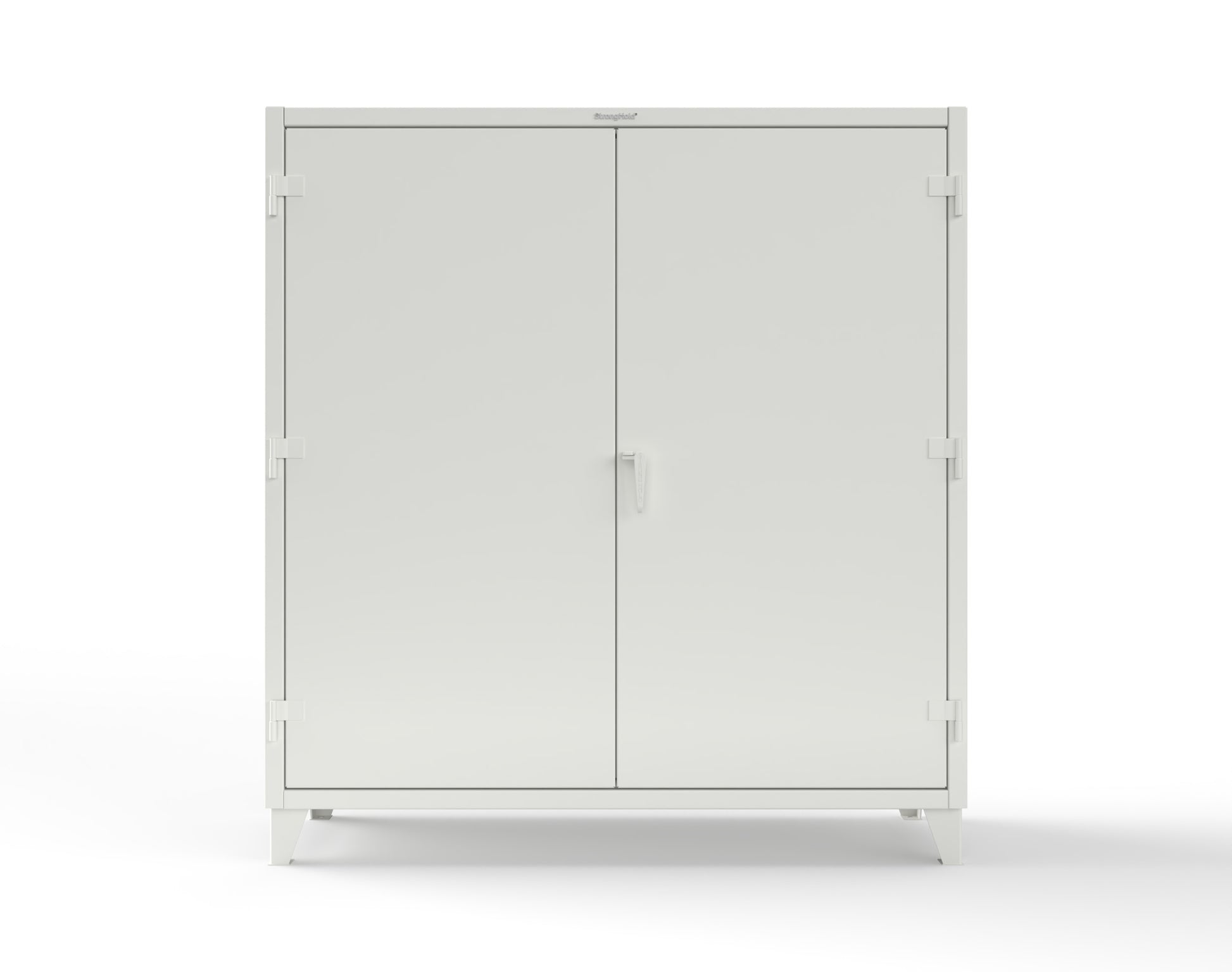 Extreme Duty 12 GA Cabinet with 6 Shelves, Shelf Dividers - 72 In. W x 24 In. D x 78 In. H - 66-246PH-42VD-9003