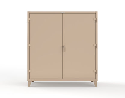 Extreme Duty 12 GA Cabinet with 72 Pigeonholes - 72 in. W x 24 in. D x 78 in. H - 66-247-72OP-1019