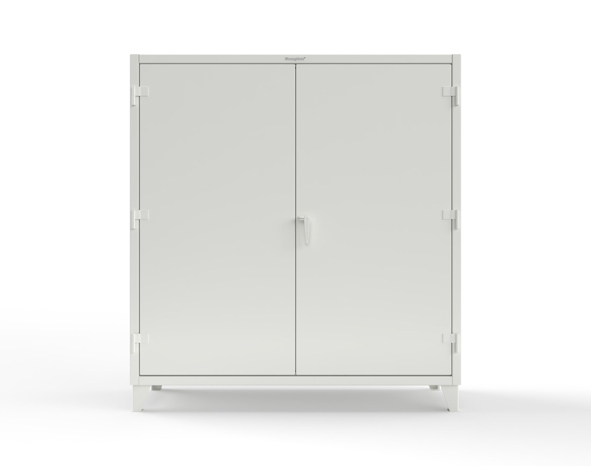 Extreme Duty 12 GA Cabinet with 72 Pigeonholes - 72 in. W x 24 in. D x 78 in. H - 66-247-72OP-9003