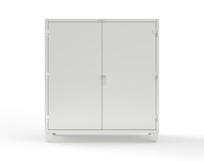 Extreme Duty 12 GA Cabinet with 72 Pigeonholes - 72 in. W x 24 in. D x 78 in. H - 66-247-72OP-9003