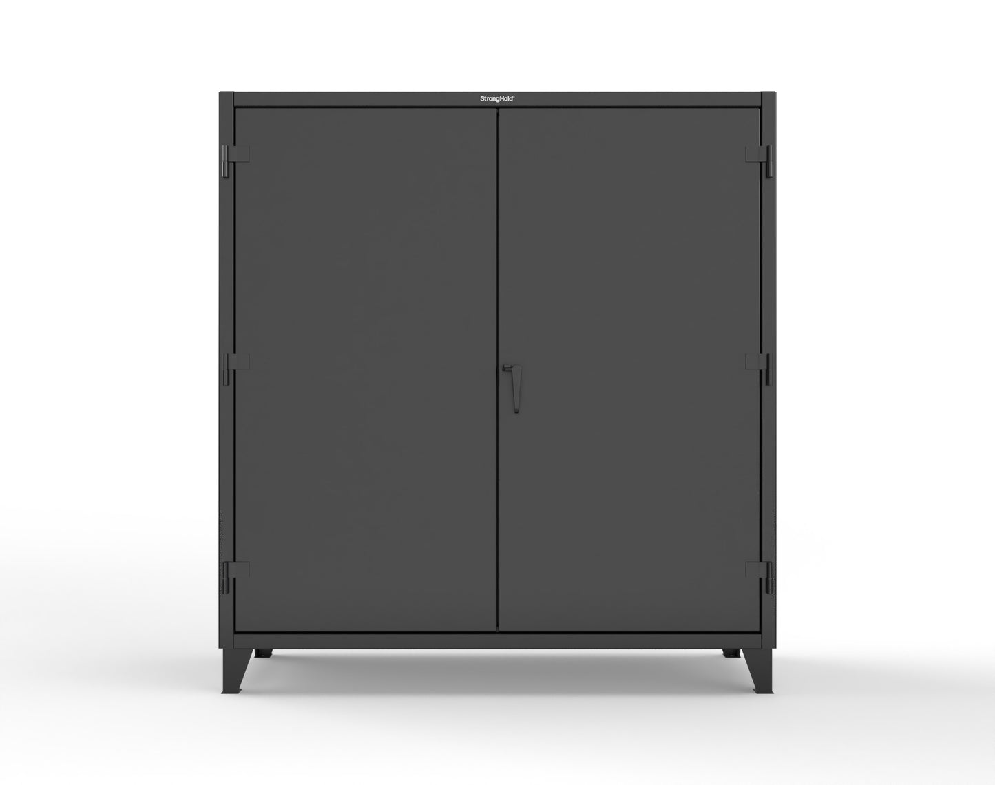 Extreme Duty 12 GA Cabinet with 72 Pigeonholes - 72 in. W x 24 in. D x 78 in. H - 66-247-72OP-9005
