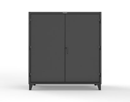 Extreme Duty 12 GA Cabinet with 72 Pigeonholes - 72 in. W x 24 in. D x 78 in. H - 66-247-72OP-9005