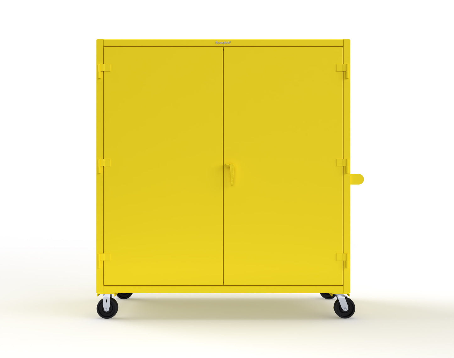 Extreme Duty 12 GA Mobile Rigging Cabinet with Welded Hooks, 3 Drawers, Hanger Rods - 72 in. W x 30 in. D x 80 in. H - 66-303-3DB-RODS-HKS-CA-1021